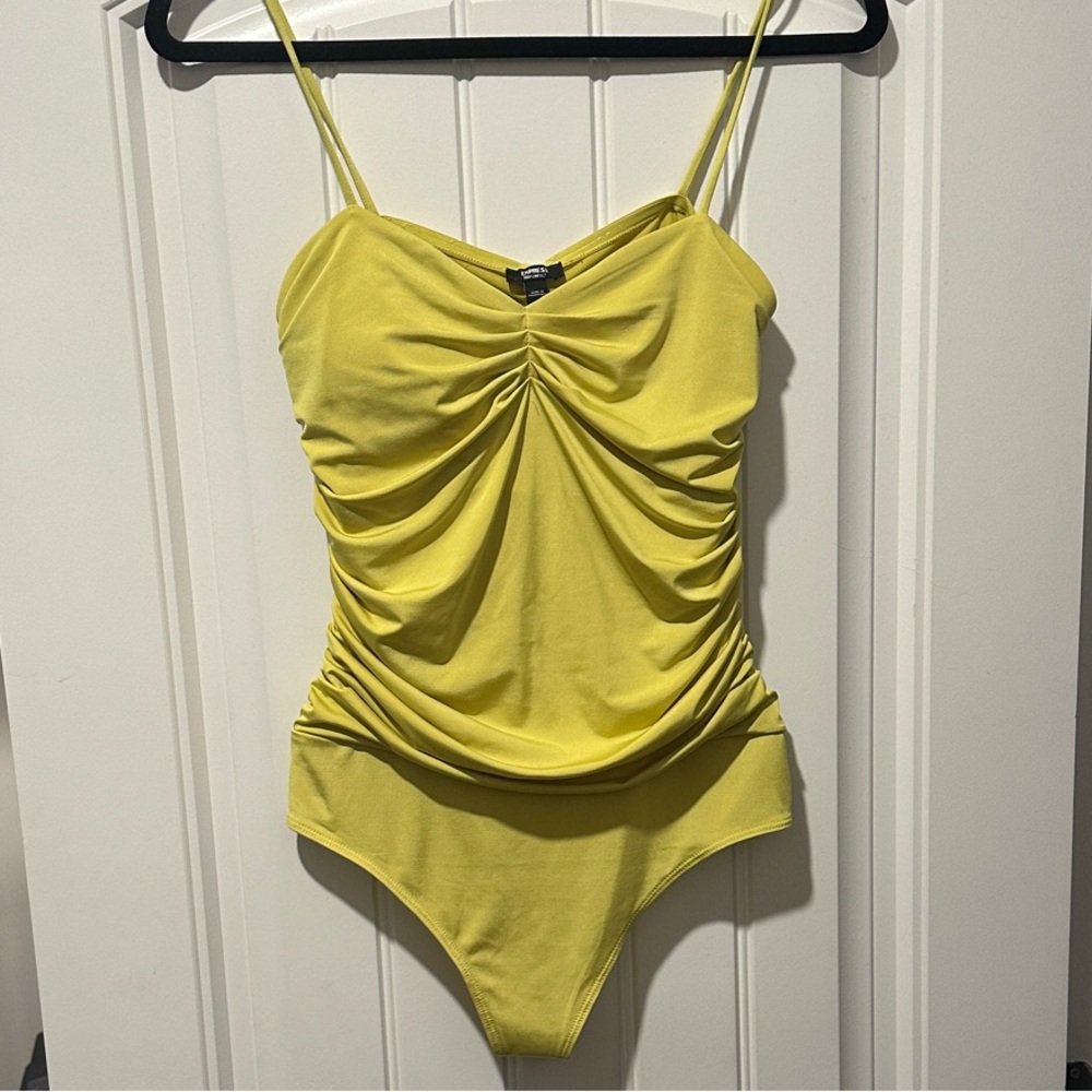 Express Body Contour Ruched Bodysuit